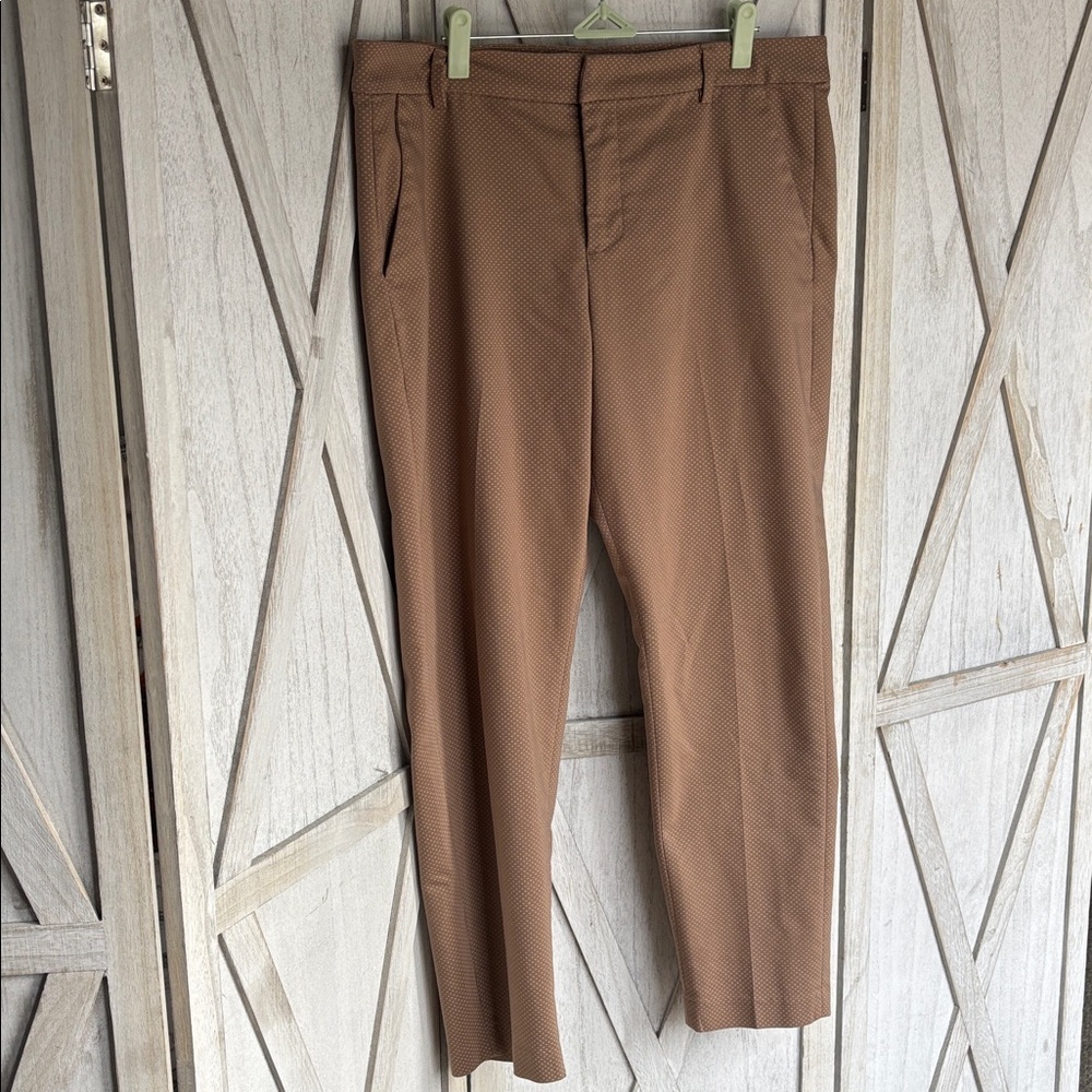 Liverpool Skinny Leg Ankle Length Trousers Ditzy Floral Khaki Size 14/32 - Picture 4 of 9